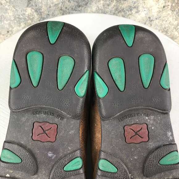 Twisted X Women's Size 9.5M Chukka Driving Moc Brown All Leather Ankle Boots - Picture 14 of 16